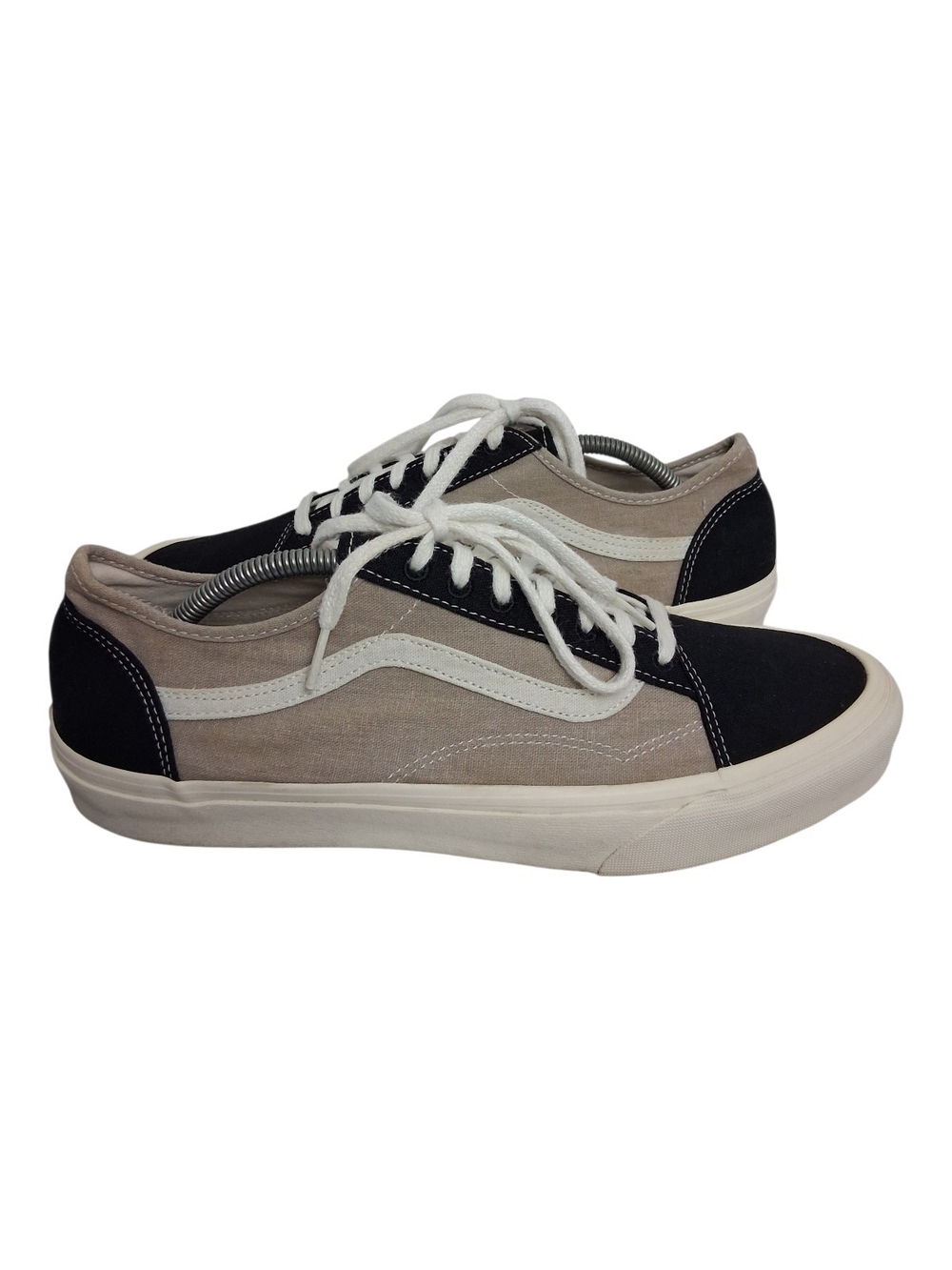 Vans Old Skool Mens 12 Black/Tan Tapered Eco Theory Multi Block SKT8R Sneakers